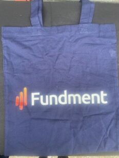 BLUE CLOTH SHOPPER BAG
