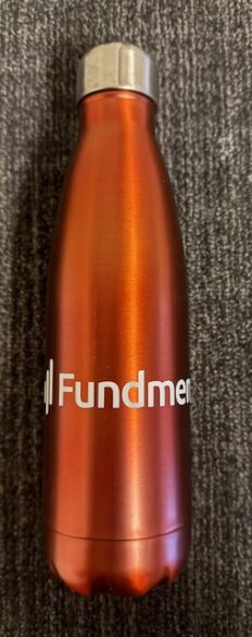 orange waterbottles